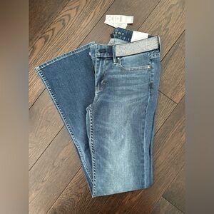 White House Black Market Blue Skinny Jeans with Subtle Fading